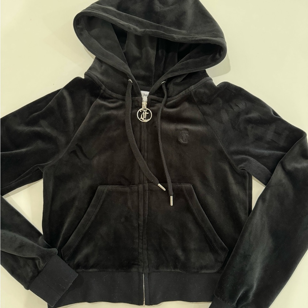 Juicy Couture OG BIG BLING VELOUR HOODIE - Picture 2 of 4